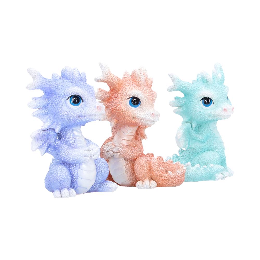 Coralscale Hatchling Trio Dragon Figurines 8.7cm 4