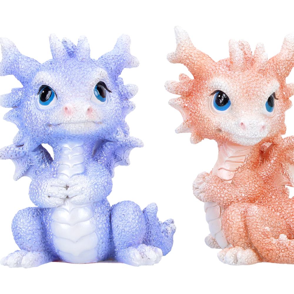 Coralscale Hatchling Trio Dragon Figurines 8.7cm 6