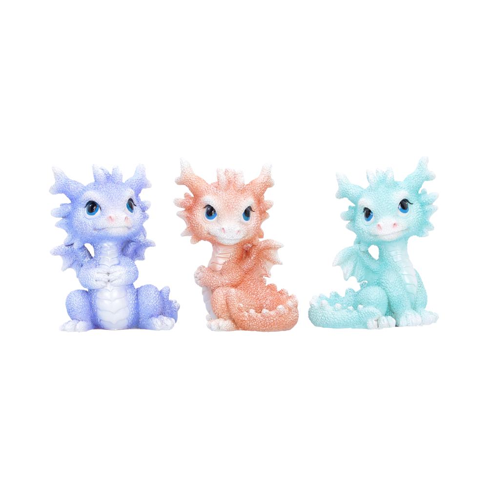 Coralscale Hatchling Trio Dragon Figurines 8.7cm 1