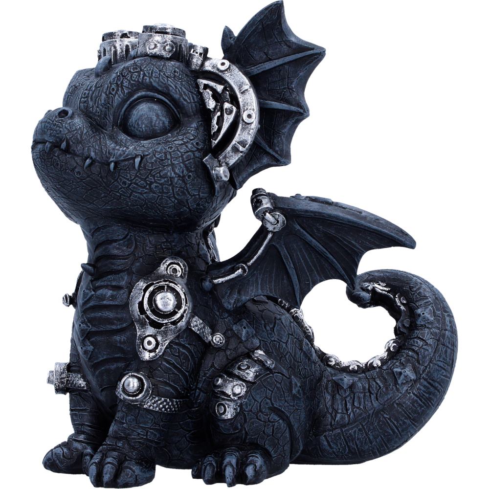 Coglet Black Steampunk Dragon 17.7cm 6