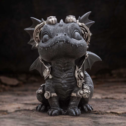 Coglet Black Steampunk Dragon 17.7cm 7