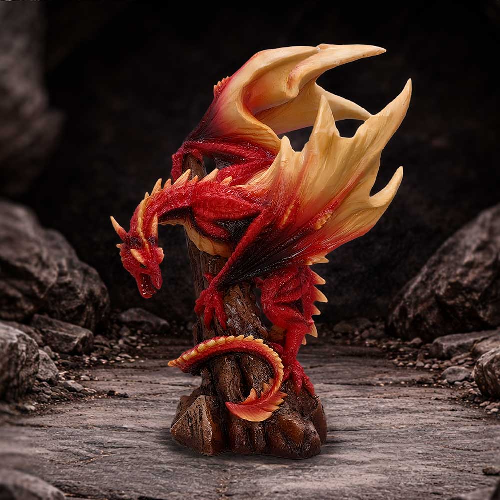 Vermilion Inferno Dragon Figurine 22.5cm 7