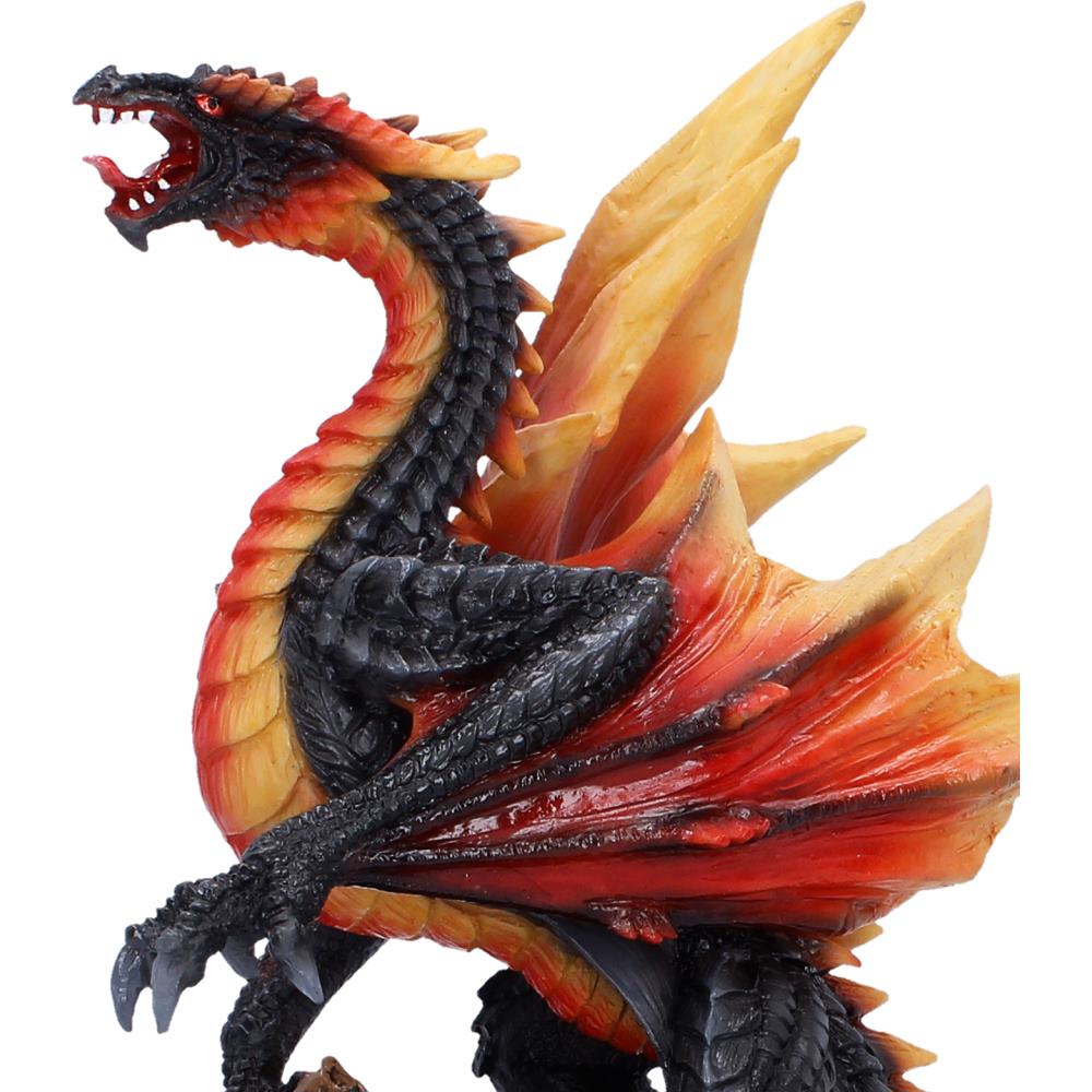 Obsidian Inferno Dragon Figurine 23.7cm 5