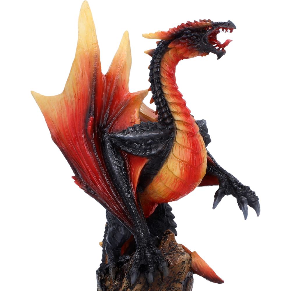 Obsidian Inferno Dragon Figurine 23.7cm 6