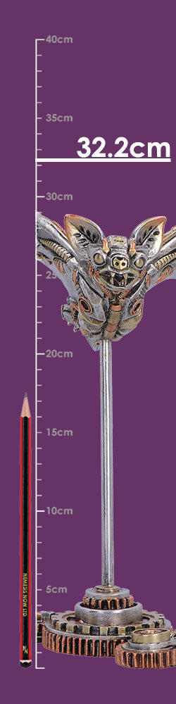Steampunk Bat Figurine on Plinth 32.2cm 8