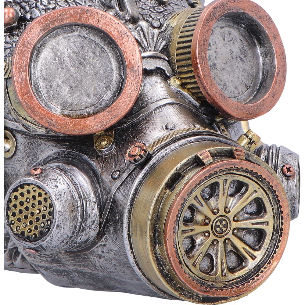 Steampunk Masked Sentinel Helmet Figurine 14cm 3