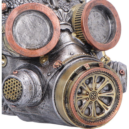 Steampunk Masked Sentinel Helmet Figurine 14cm 3