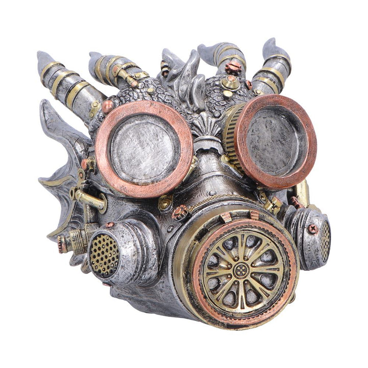 Steampunk Masked Sentinel Helmet Figurine 14cm