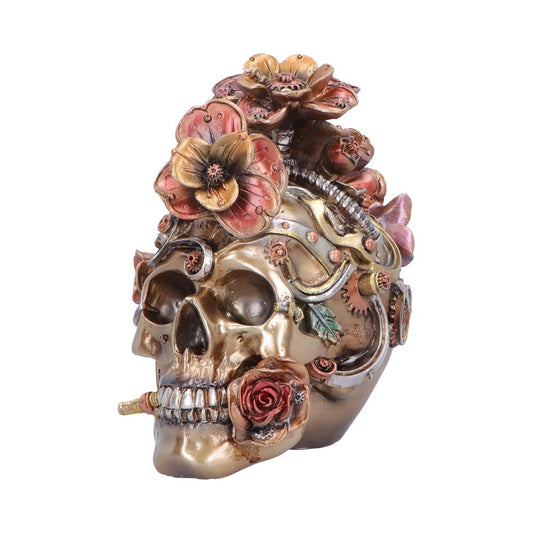 Clockwork Bloom Steampunk Skull 16cm 2