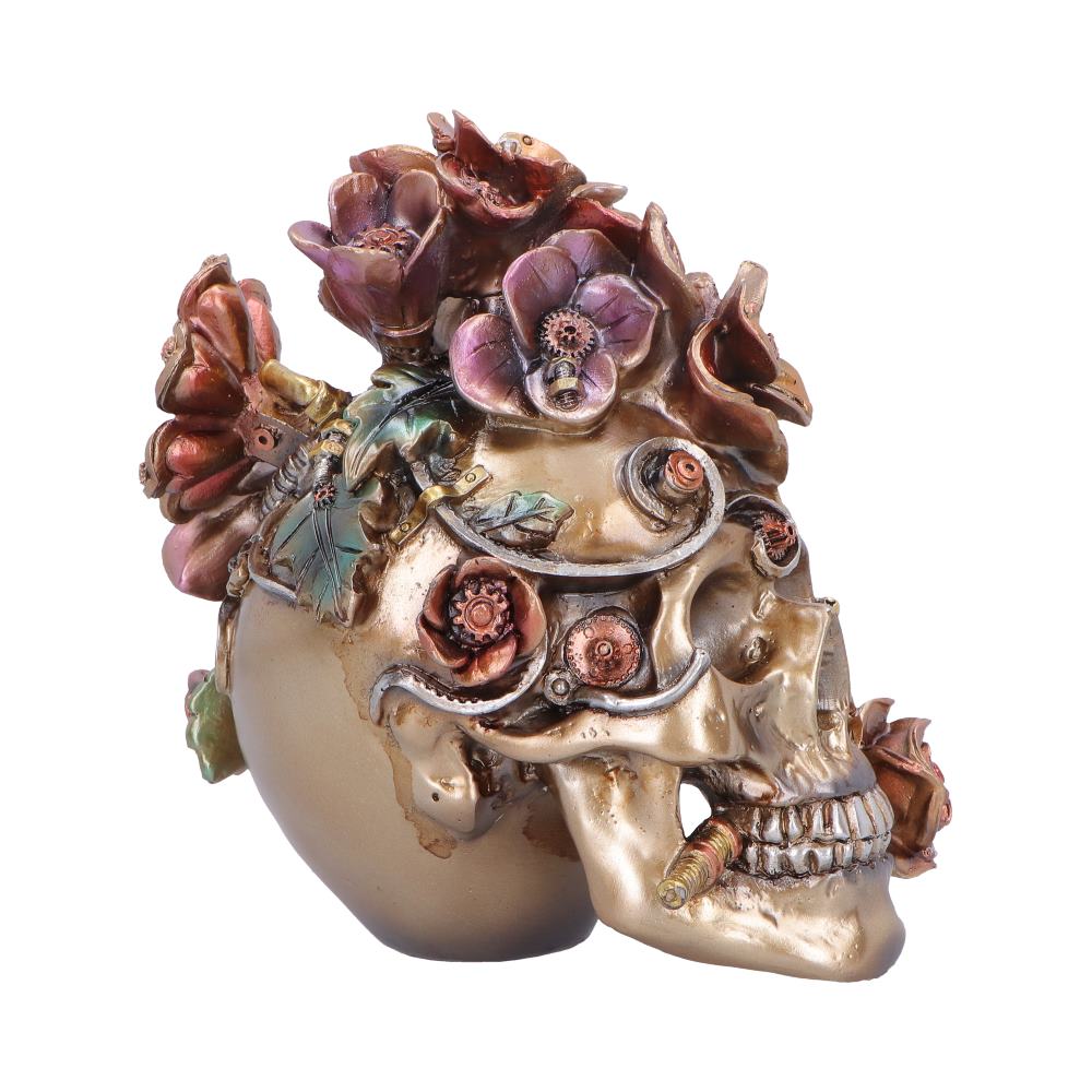 Clockwork Bloom Steampunk Skull 16cm 4
