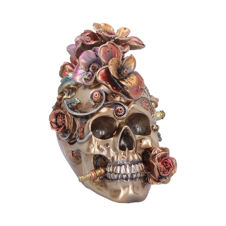Clockwork Bloom Steampunk Skull 16cm