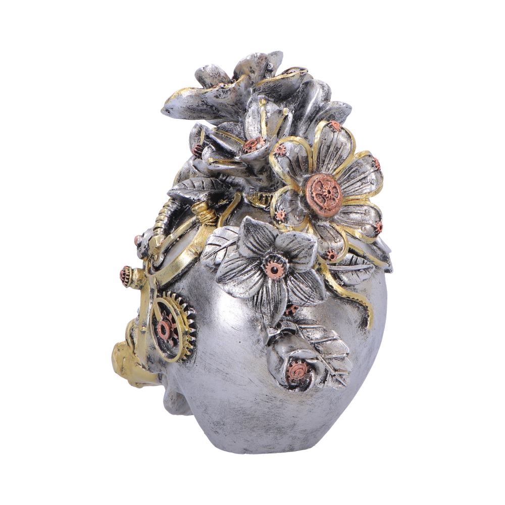 Clockwork Bloom Steampunk Skull 16cm 3