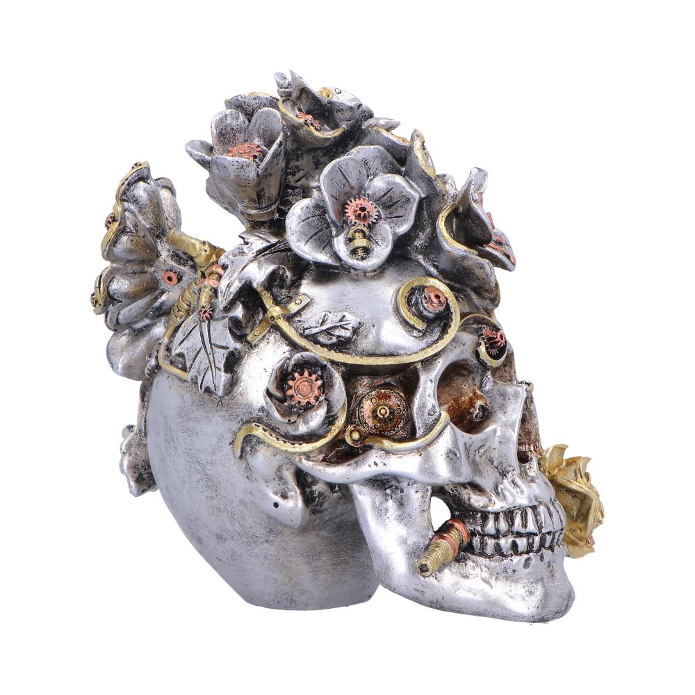 Clockwork Bloom Steampunk Skull 16cm 4