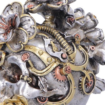 Clockwork Bloom Steampunk Skull 16cm 6