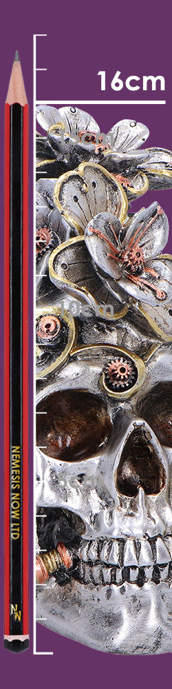 Clockwork Bloom Steampunk Skull 16cm 8
