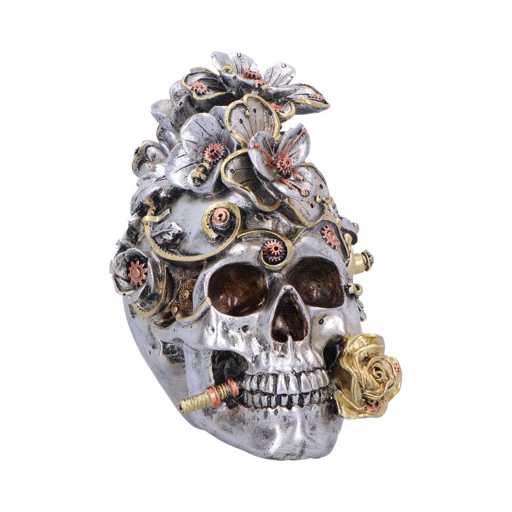 Clockwork Bloom Steampunk Skull 16cm 1