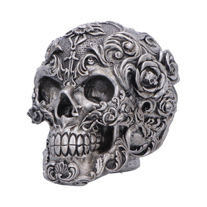 Gilded Memento Gothic Skull Figurine 12.2cm 2