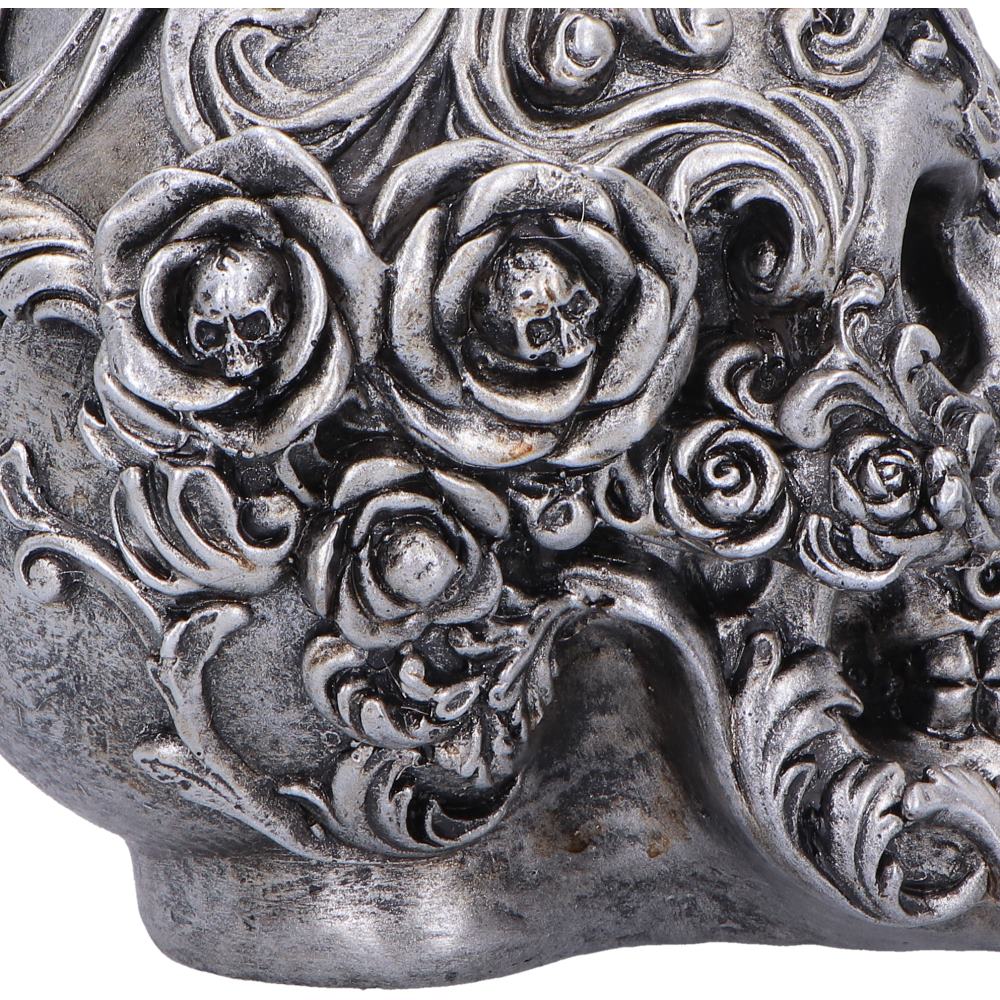 Gilded Memento Gothic Skull Figurine 12.2cm 6