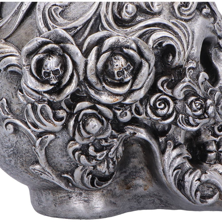 Gilded Memento Gothic Skull Figurine 12.2cm 6
