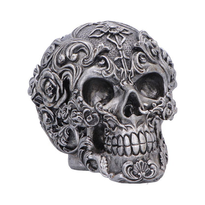 Gilded Memento Gothic Skull Figurine 12.2cm 1