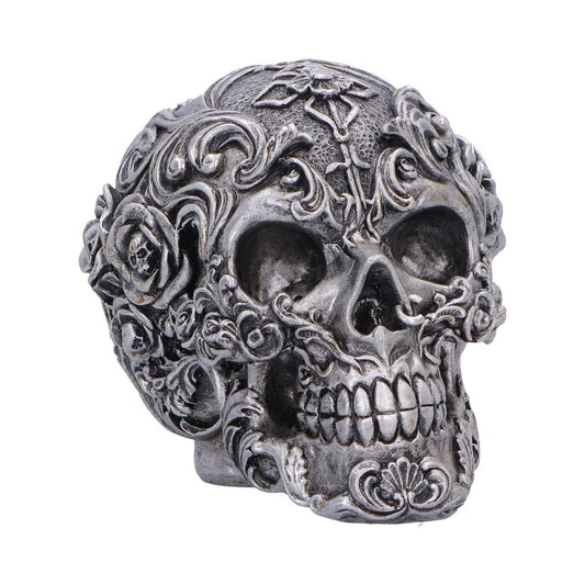 Gilded Memento Gothic Skull Figurine 12.2cm 1