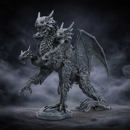 Shadow Hydra Multi Headed Dragon Figurine 30cm 7