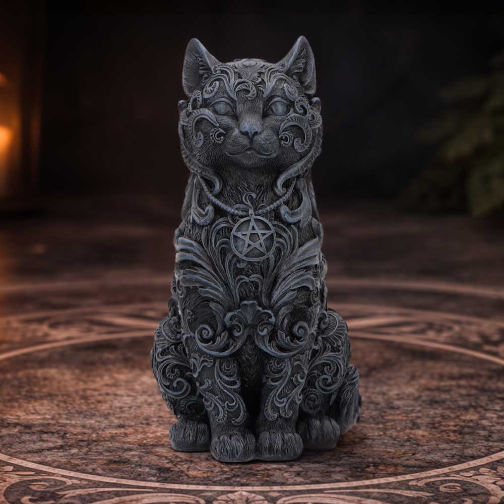 Hexbound Familiar Black Cat Figurine 23cm 7