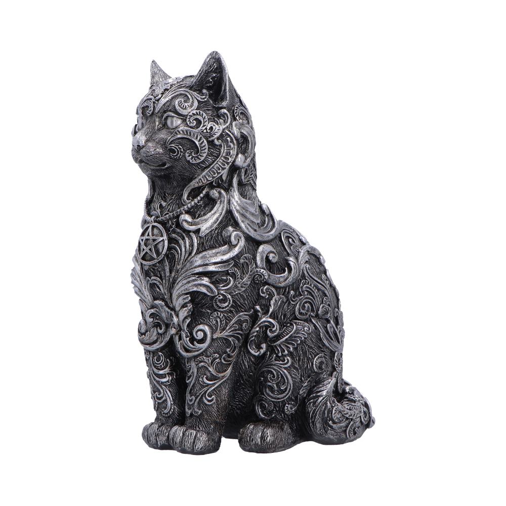 Hexbound Familiar Silver Cat Figurine 23cm 2