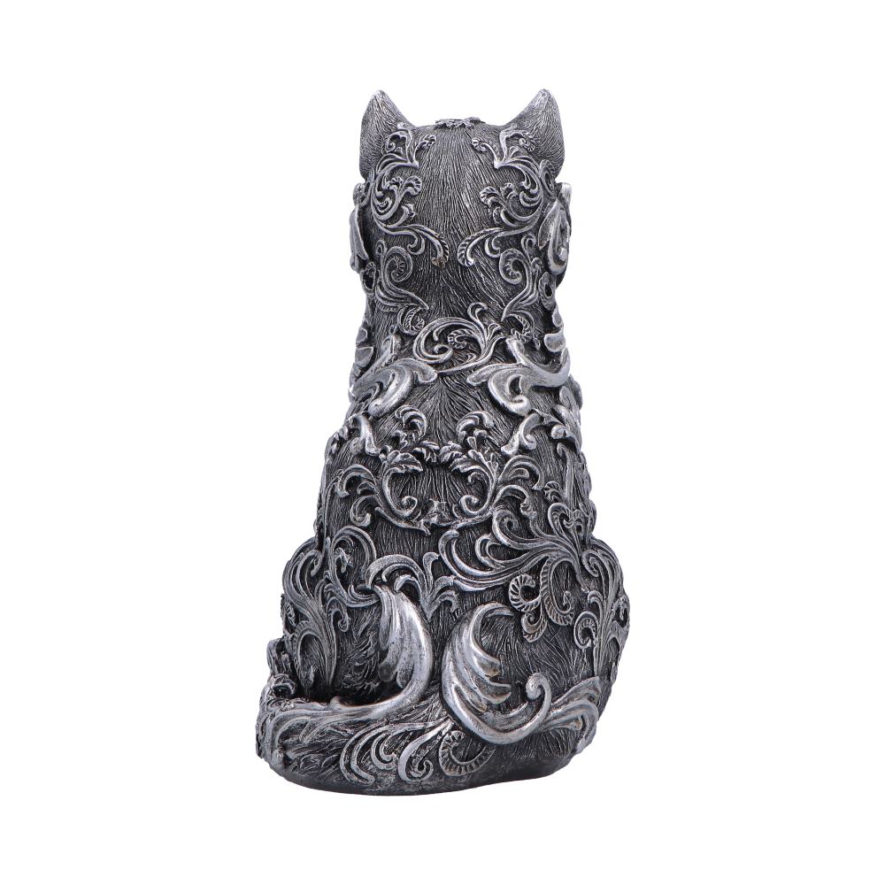 Hexbound Familiar Silver Cat Figurine 23cm 3