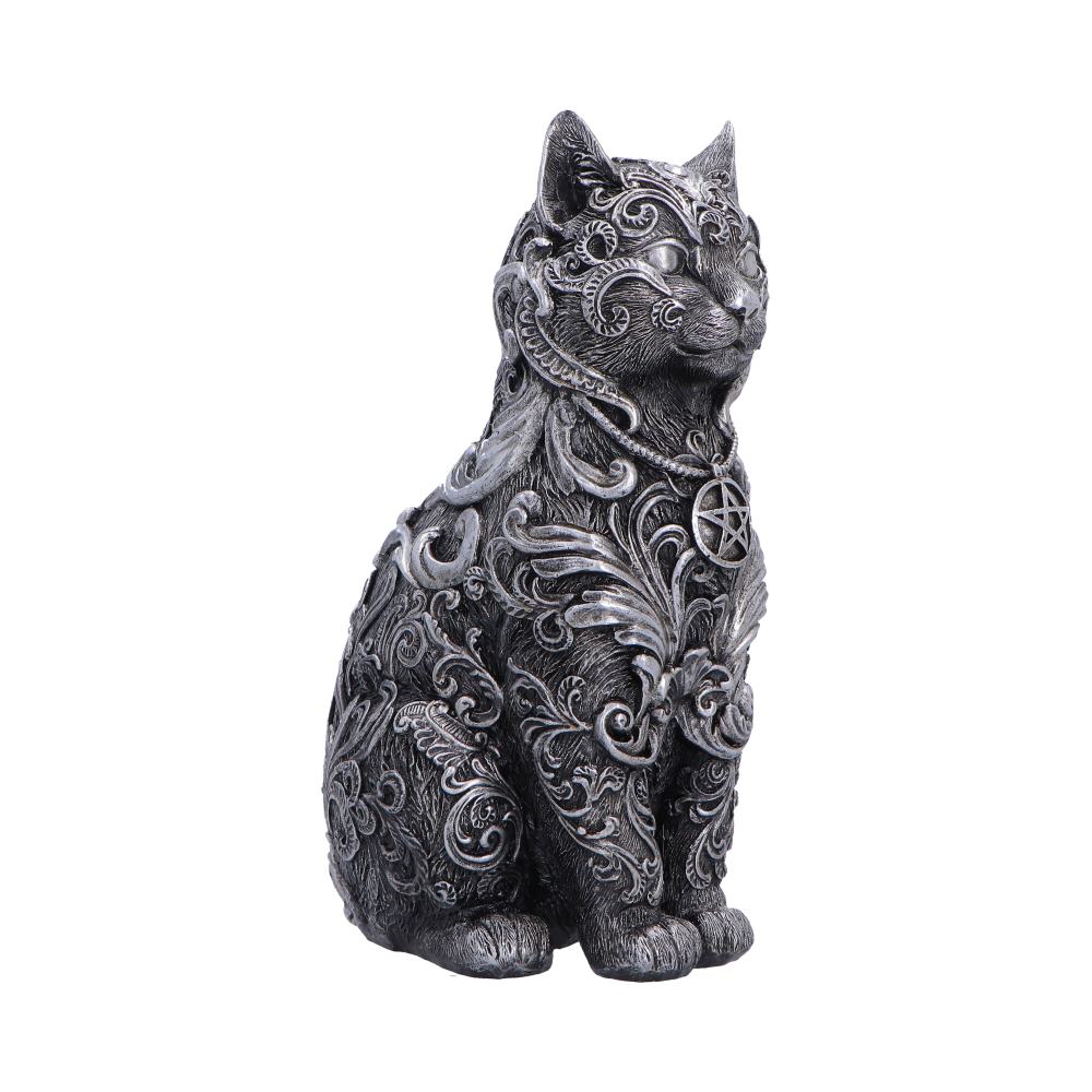 Hexbound Familiar Silver Cat Figurine 23cm 4
