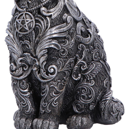 Hexbound Familiar Silver Cat Figurine 23cm 6