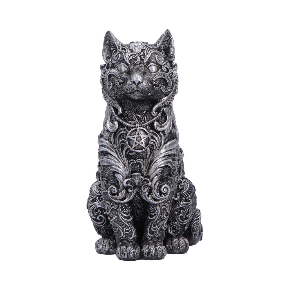 Hexbound Familiar Silver Cat Figurine 23cm 1