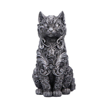Hexbound Familiar Silver Cat Figurine 23cm 1
