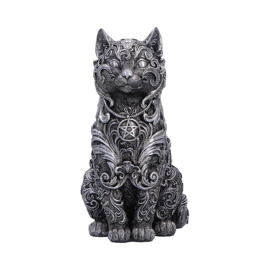 Hexbound Familiar Silver Cat Figurine 23cm 1
