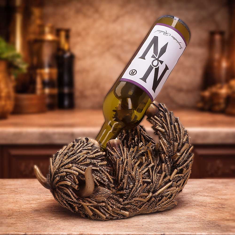 Gold Highland Cow Wine Holder 17.8cm 5