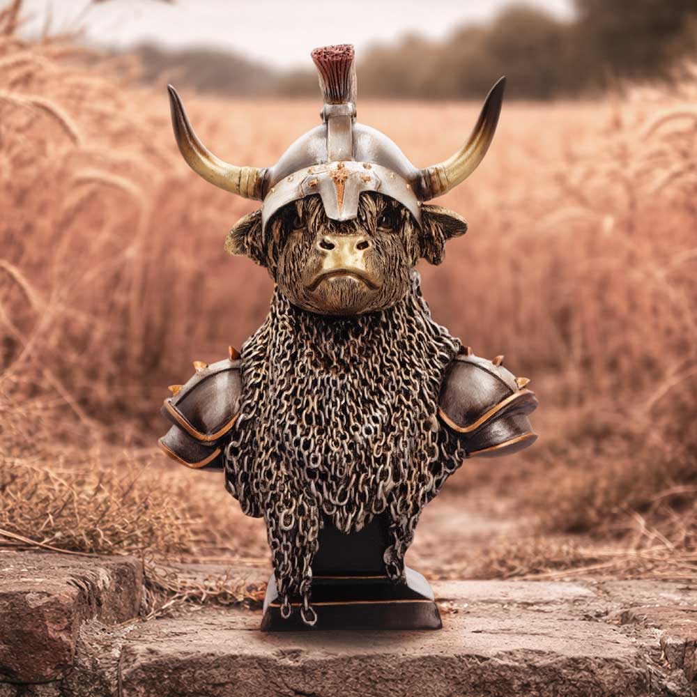 Gold Highland Cow Guard 26.7cm 7