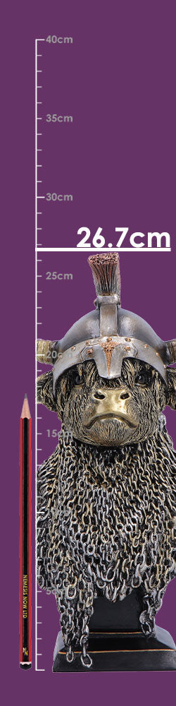 Gold Highland Cow Guard 26.7cm 8