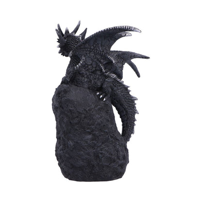 Shadow Crystal Keeper Black Dragon on Geode Figurine 20.8cm 3