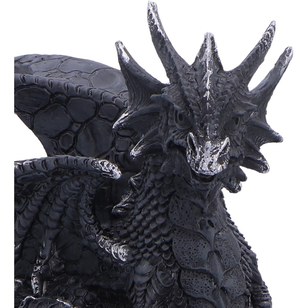 Shadow Crystal Keeper Black Dragon on Geode Figurine 20.8cm 6