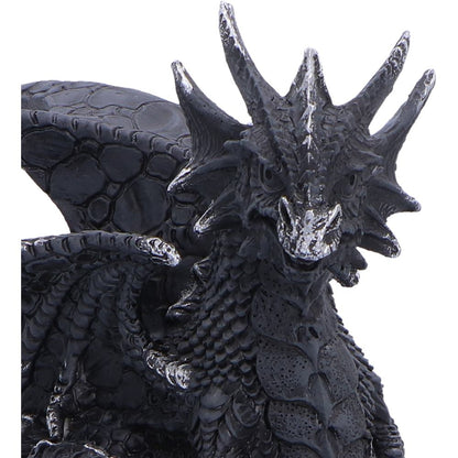 Shadow Crystal Keeper Black Dragon on Geode Figurine 20.8cm 6