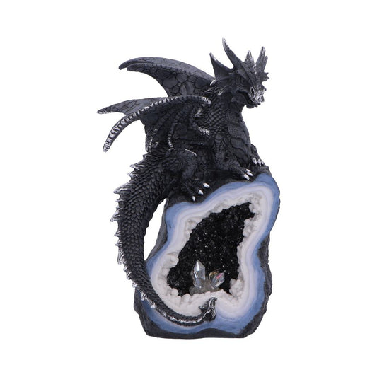 Shadow Crystal Keeper Black Dragon on Geode Figurine 20.8cm 1