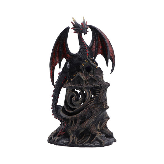 Midnight Warden Light-up Red and Black Dragon Hollow Figurine 23.5cm 2