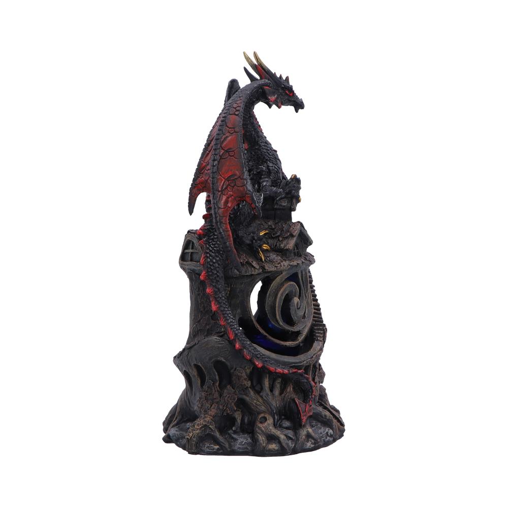 Midnight Warden Light-up Red and Black Dragon Hollow Figurine 23.5cm 4