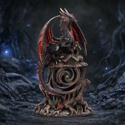 Midnight Warden Light-up Red and Black Dragon Hollow Figurine 23.5cm 7