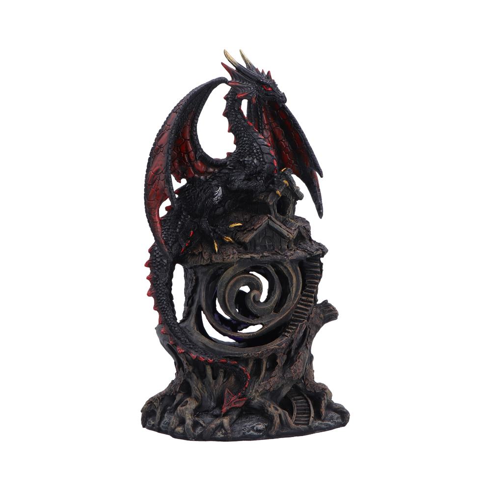 Midnight Warden Light-up Red and Black Dragon Hollow Figurine 23.5cm 1