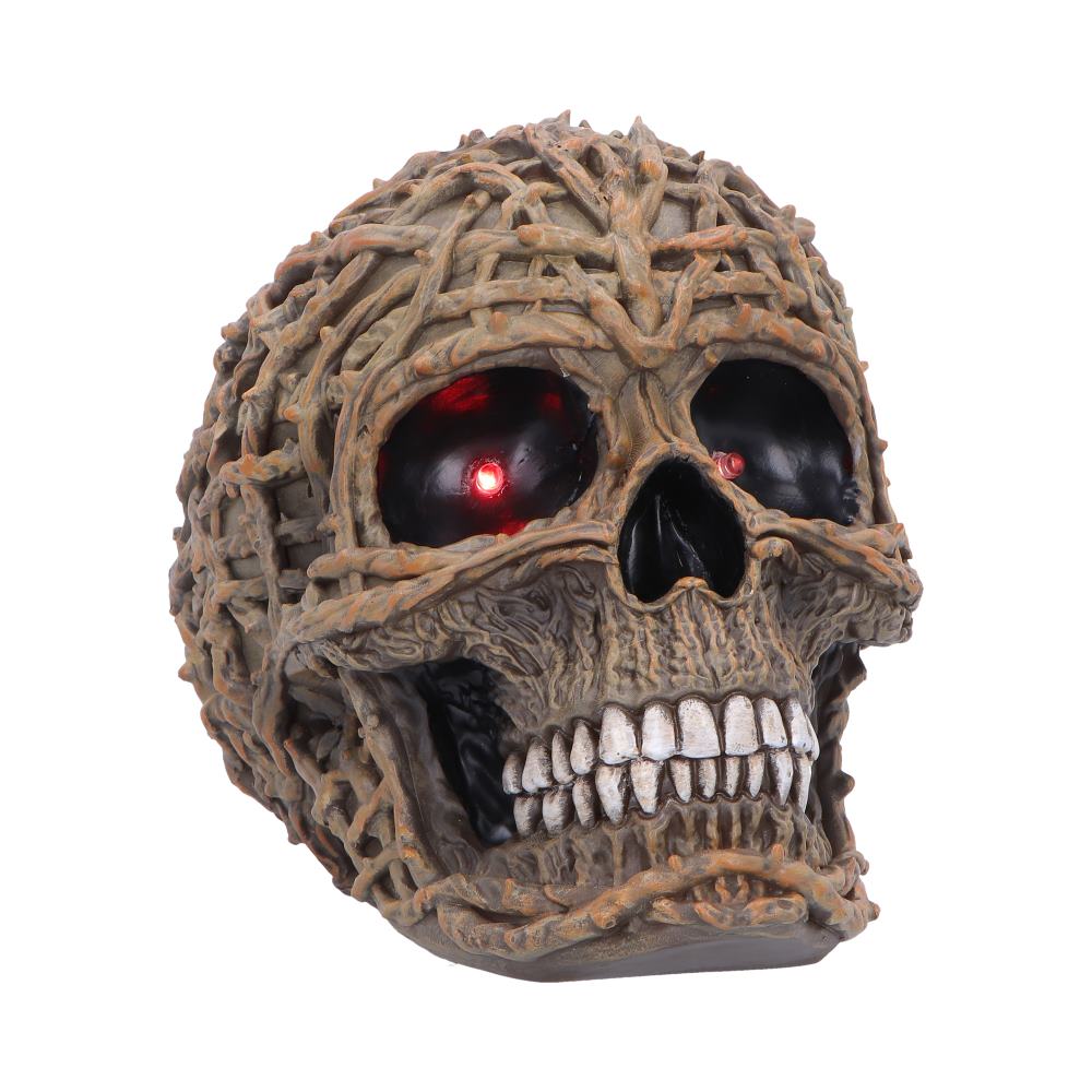Rooted Vine Skull LED Figurine 15.8cm 1