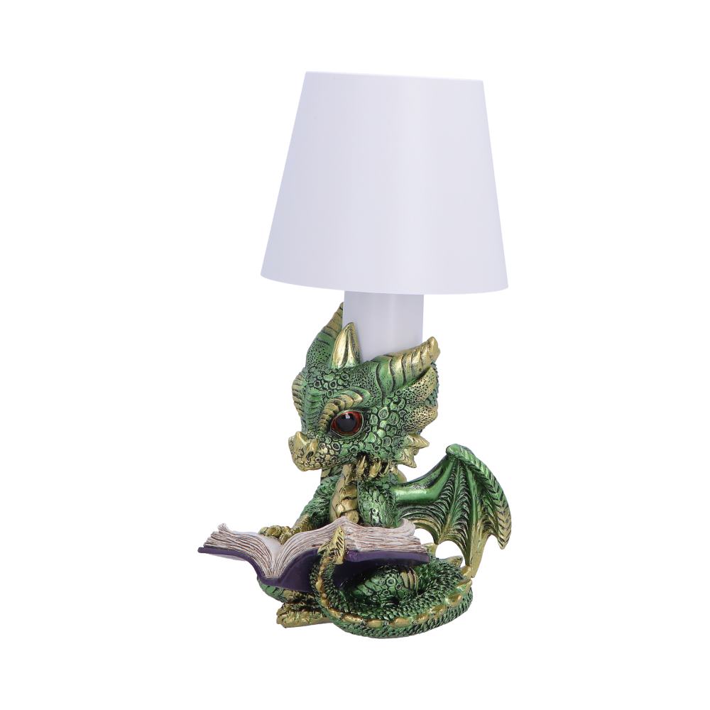 Bookwyrm Green Book Dragon Lamp 24.4cm 2
