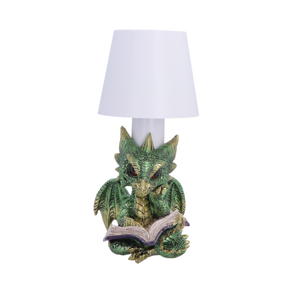 Bookwyrm Green Book Dragon Lamp 24.4cm 1