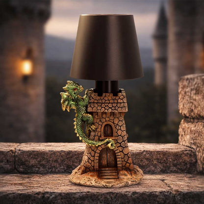 Castle Keeper Green Dragon Lamp 24.4cm 7