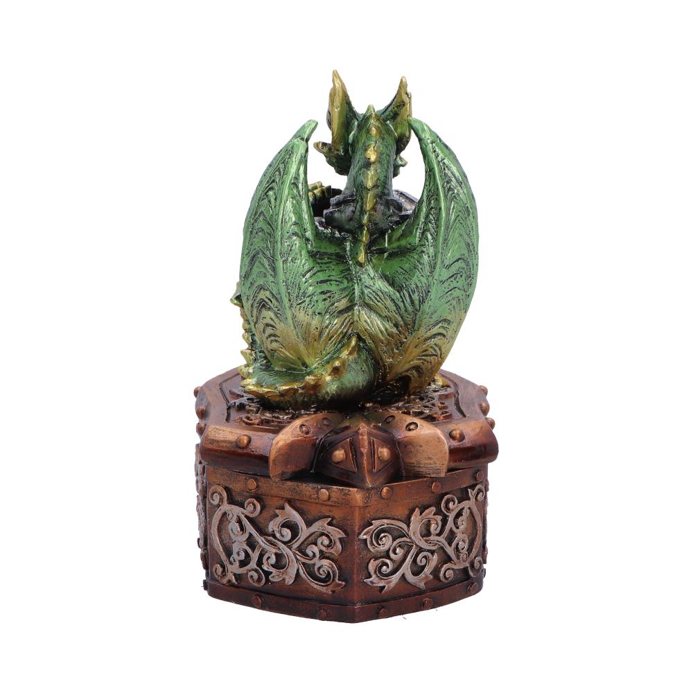 Hoard Protector Box Green Dragon Shield on Shield Box 13.4cm 3